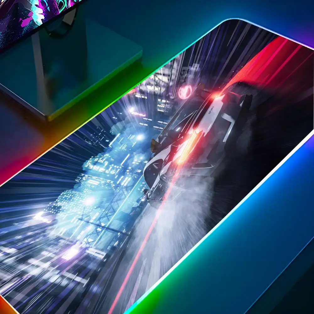 

Need For Speed Mouse Pad RGB Backlit Mouse Pad Laptop Mouse Pad Laptop Gamer Computer Desk Gaming Accessories