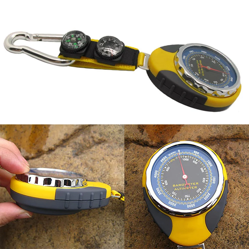 

4-in-1 Altimeter Altitude Meter Altimeter Barometer Portable For Compass Thermometer For Outdoor Camping Hiking