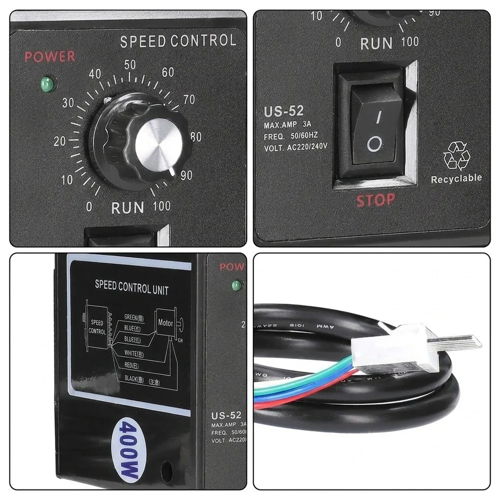 400W AC Motor Controller 220V 50 60Hz Regulator For Industrial Automation Packaging Printing Food Electronics Equipment