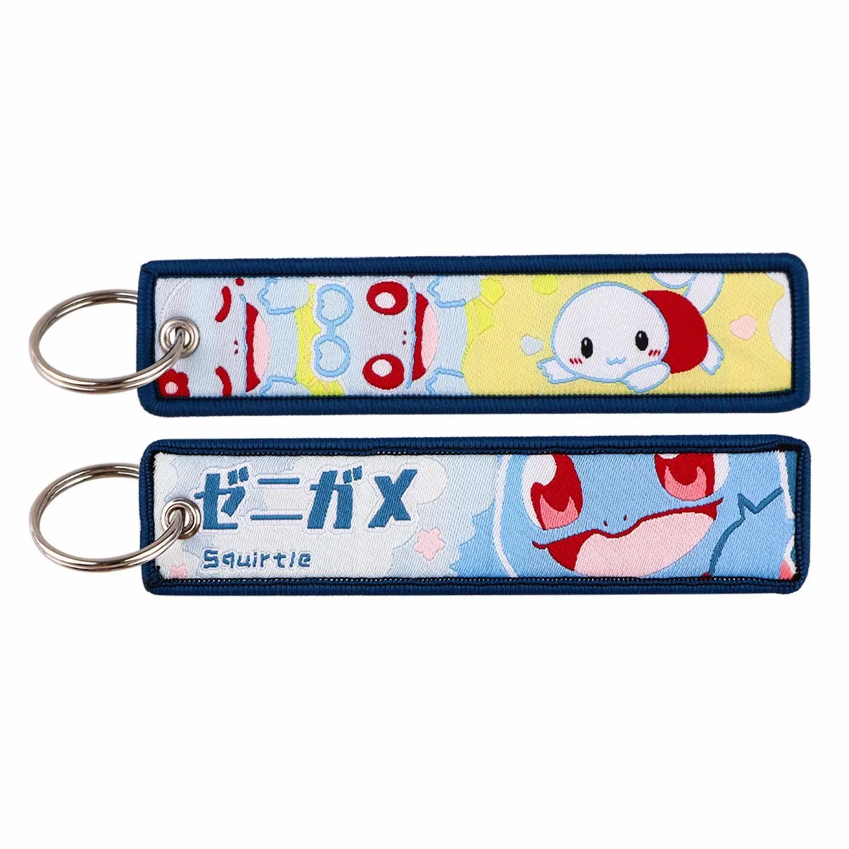 Anime Pokemon Cartoon Stickerei Schlüsselanhänger Zubehör Schlüsselband Niedliche Pikachu Figuren Etikettenhalter Schlüsselring Anhänger Spielzeug Geschenk