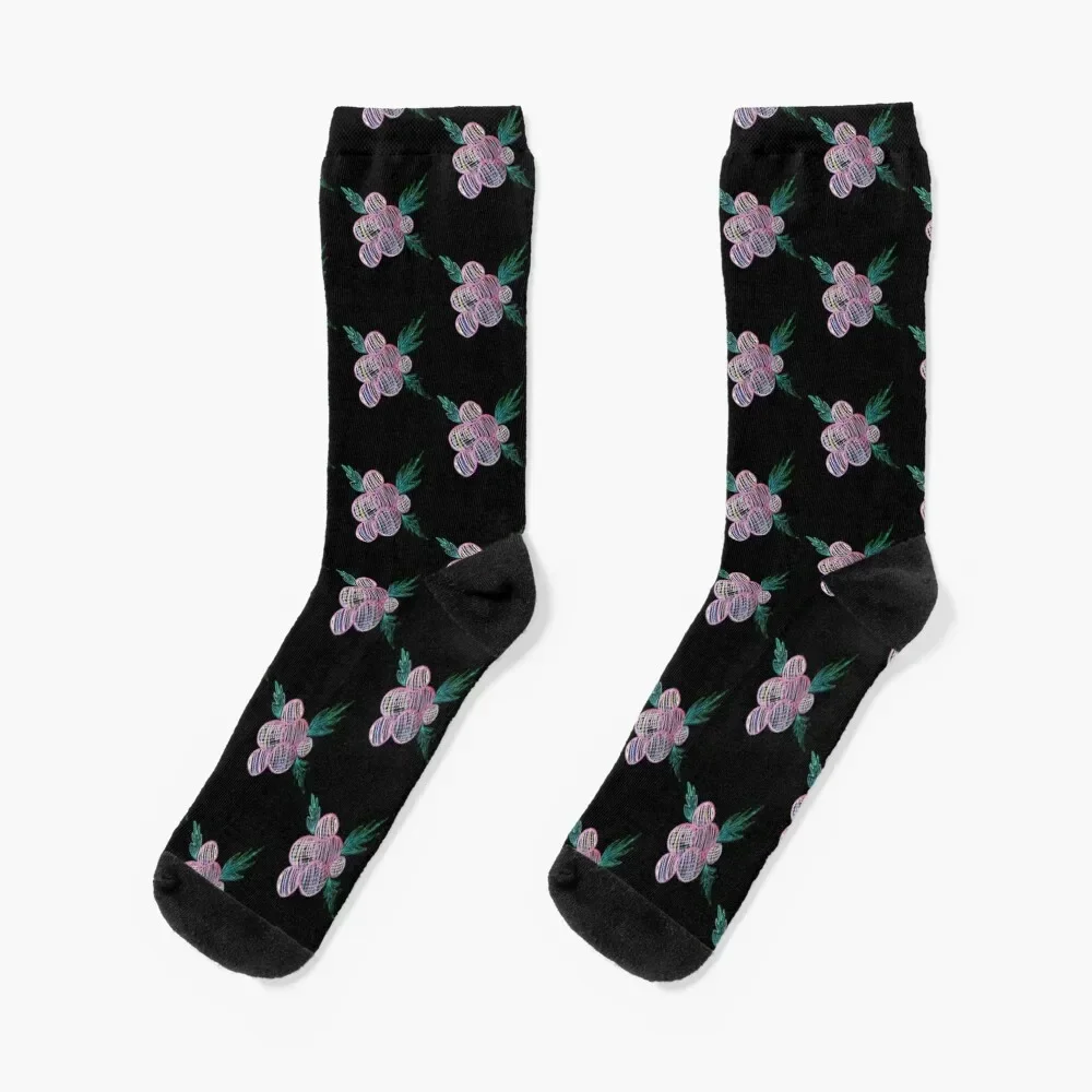 

Geometric Christmas Holly Berries Socks New year's funny sock cute gift Socks Male Women's