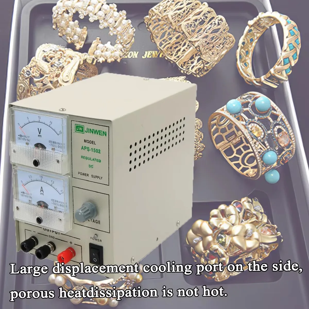NIUPIKA 1502 Jewelry Electroplating Machine Gold Plating Machine 2A Plater Electroplating Kit with Adjustable Voltage