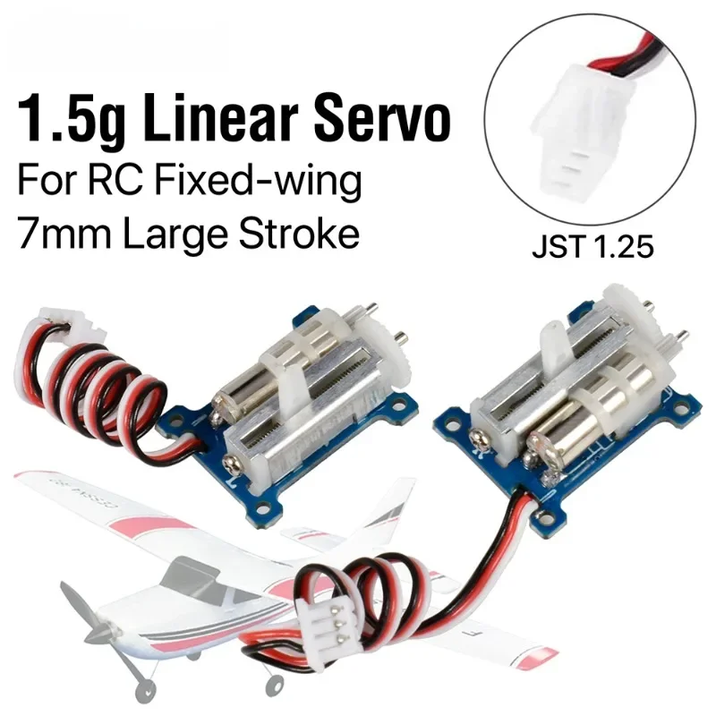 

GS-1502 Linear Servo JST Plug 1.5g/ 80g-cm/ 0.12sec Micro Servo Steering Gear 3.7-5V for RC Airplane Fixed-wing DIY Model