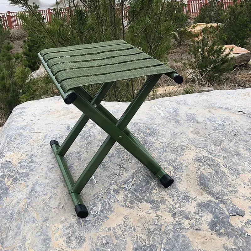 Camping Folding Stool Mini Seat Comfortable Mini Seat Fishing Gardening Seat Mini Size Comfortable Chair For Garden Camping BBQ