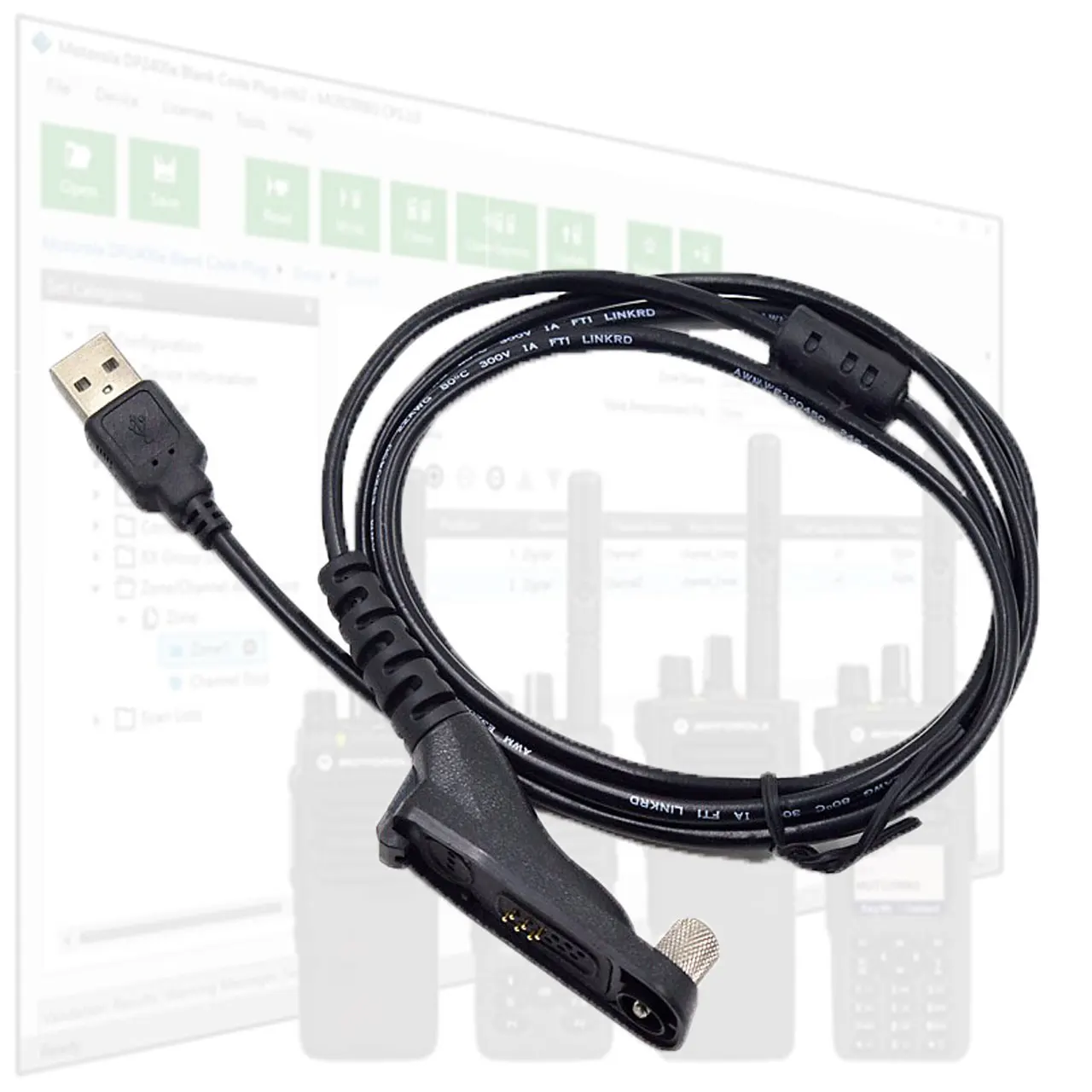 USB Programming Cable FOR Motorola DP4400 DP4401 DP4600 DP4601 DP4800 DP4801 DGP6150 DGP8550 P8260 xpr7550 MTP8550EX MTP8500EX