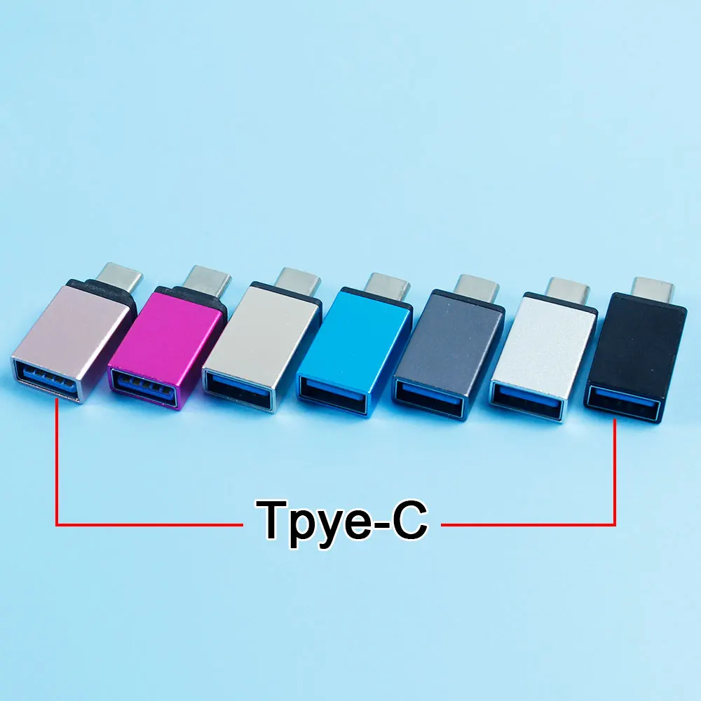 Adattatore da 1 pezzo in metallo Tpye-C a USB3.0 OTC convertitore da maschio a USB femmina tpye-c per adattatore per Laptop ecc.