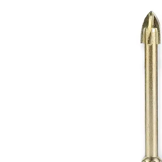 For Drilling Hammer 6mm Coated Carbide Drill Bits Set 4 Cutting For Edges For Glass Ceramic For Tile Marble Metal Wood