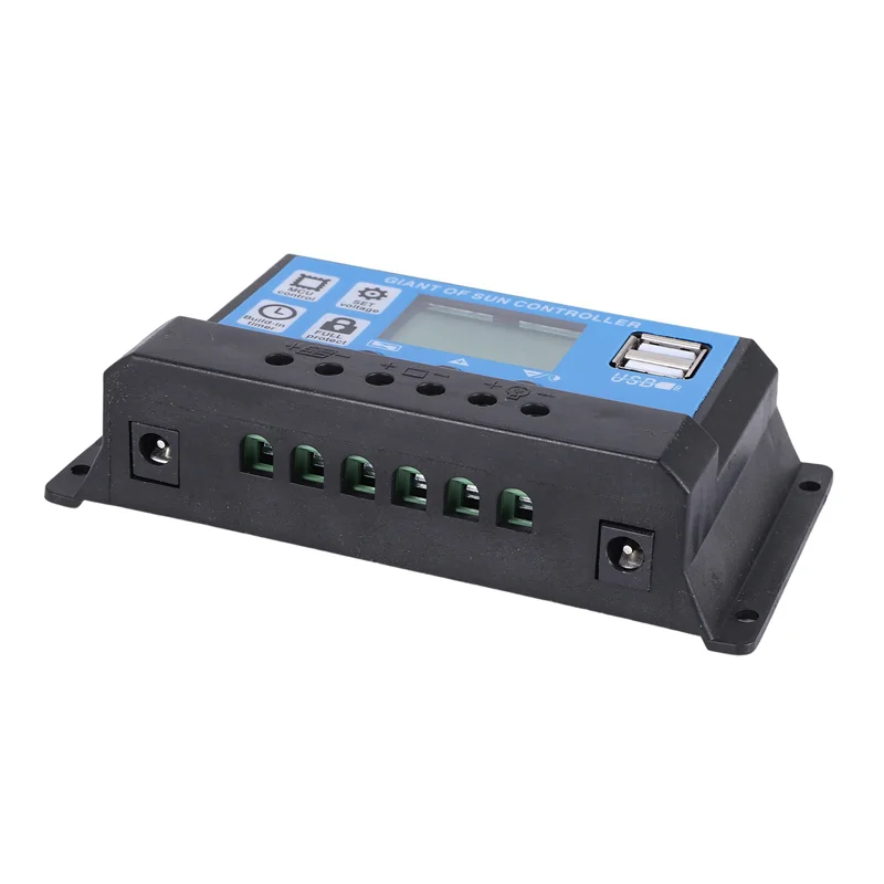 ABGR-2X 30W 12V Solar Panel Battery Charger+40A Controller For RV Car Boat Home Camping