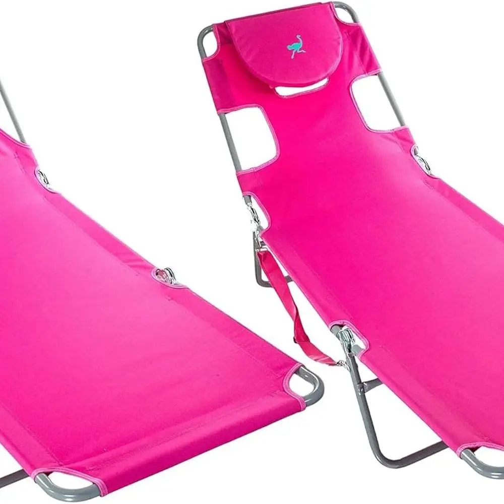 

Шезлонг для загара и женский комфортный регулируемый и портативный пляжный стул с двойной спинкой, ремнями для переноски/рюкзака и чашка