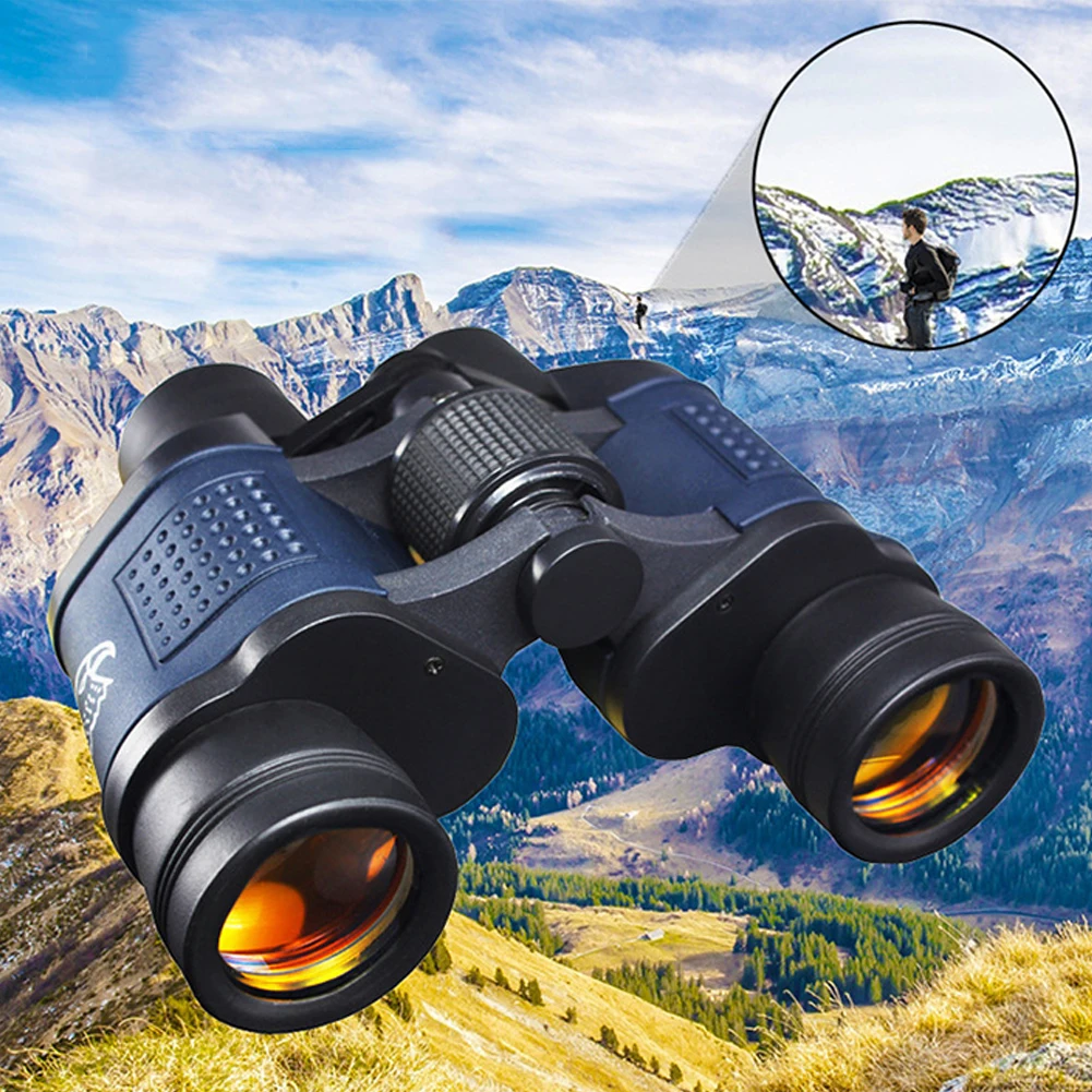 60x60 Professional Powerful Binoculars Long Range Telescope Portable Binoculars for Bird Watching Hunting Hiking Travel Sports