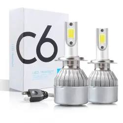 XTG C6 2pcs LED Car Headlights 6000K 8000K H1 H8 H9 H11 Automobiles Headlamp 12V H7 H4 Auto Bulbs Driving Light