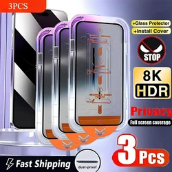 1-3Pcs Privacy Tempered Glass For Samsung A54 A55 A56 5G A36 A26 S24 Ultra S25 S23 S20 FE A52 A34 A35 A16 A06 Screen Protector