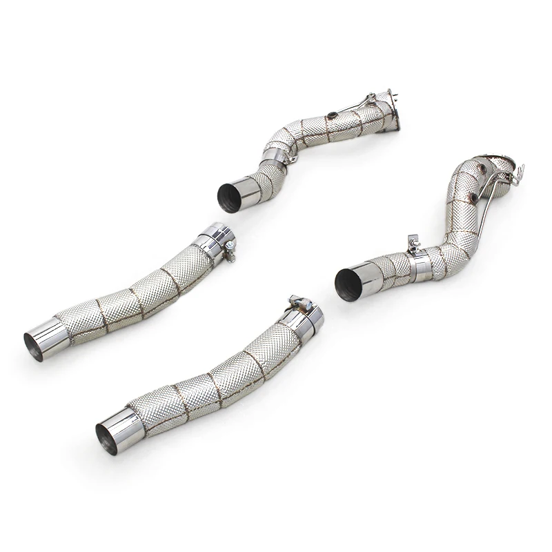 OEM Exhaust Downpipes For Ferrari 812 6.5L V12 2017-2020 Stainless Steel Racing Exhaust Pipe with heat shield Auto Accessories