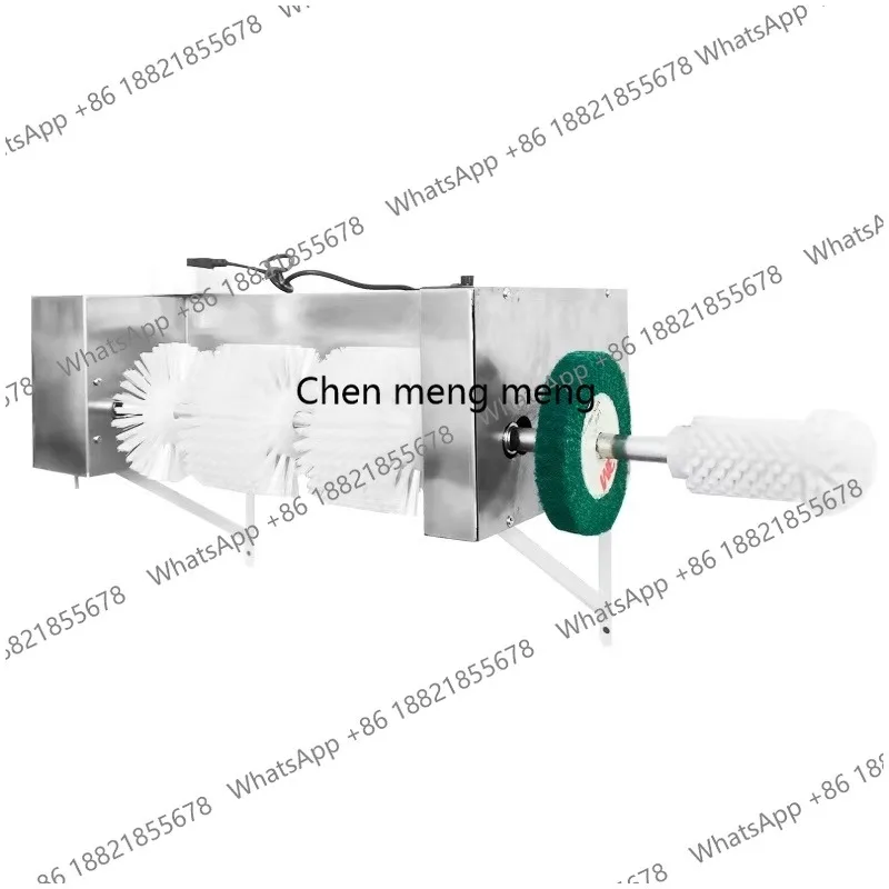 Industrial Electric Cleaning Device Nylon Roller Brush Shoe Cleaning Machine for Shoe Washing  Sport Shoes Washing Machine