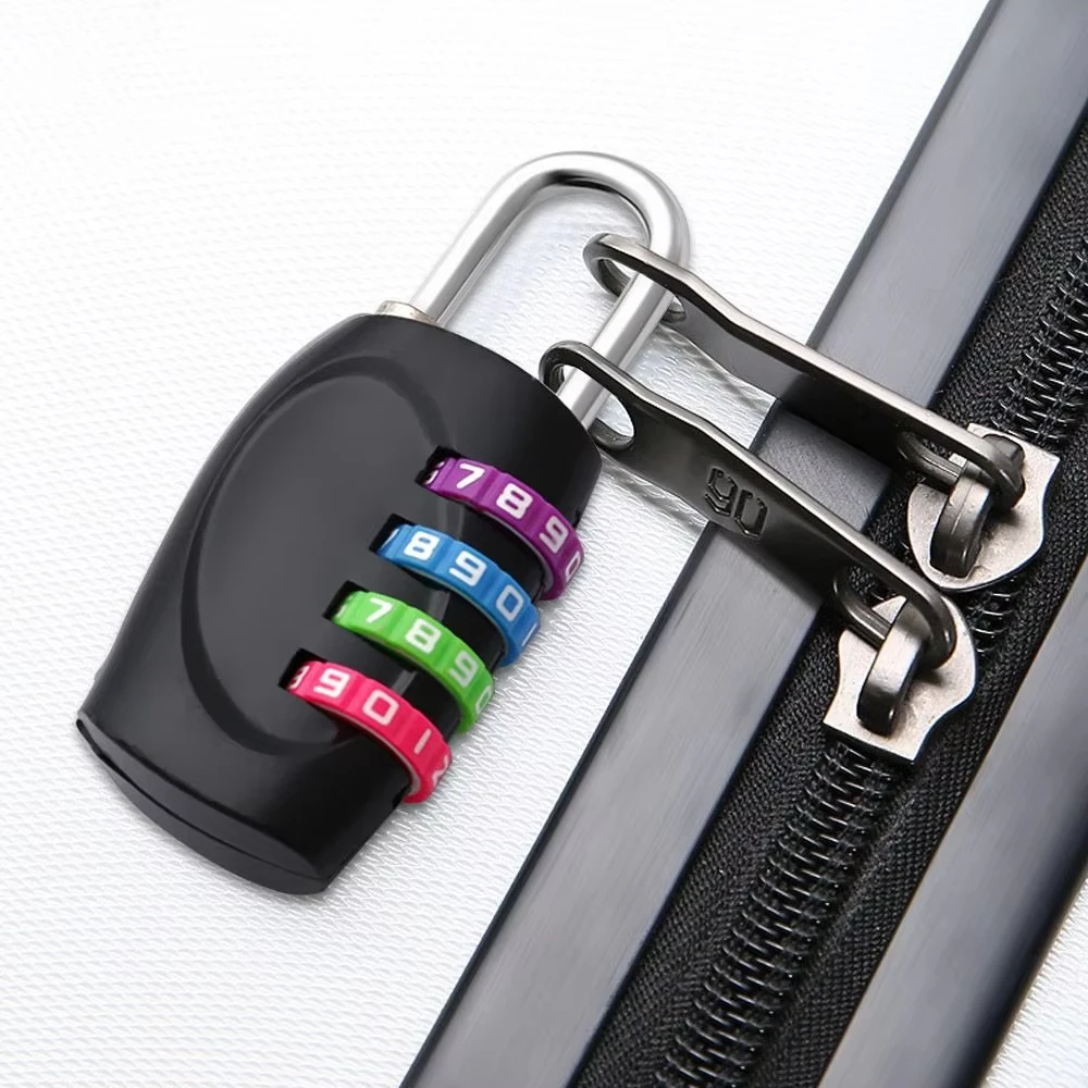 69*30mm Heavy Duty 4 Dial Digit Combination Padlock Weatherproof Protection Security Lock Outdoor Gym Safely Code Lock 2 Colors
