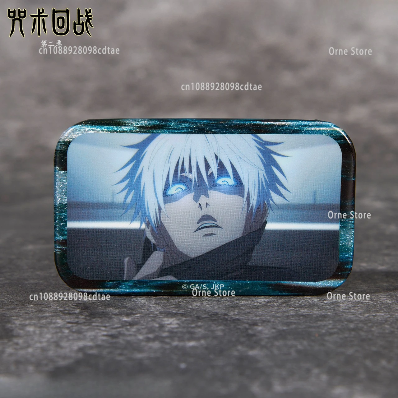 70 مللي متر Jujutsu Kaisen Shibuya شارة مربعة أنيمي زي ظهره بروش اكسسوارات لعب الأدوار اكسسوارات الدعائم هدية الكريسماس