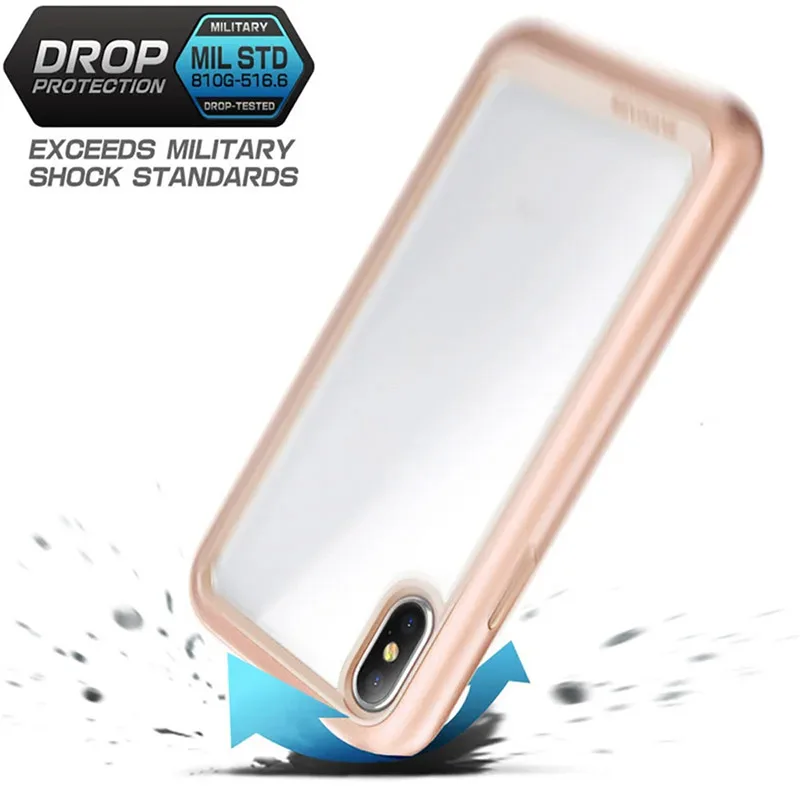For iphone X XS Case SUPCASE UB Style Premium Hybrid Protective TPU Bumper + PC Clear Back Cover Case for iPhone X XS 5.8 inch