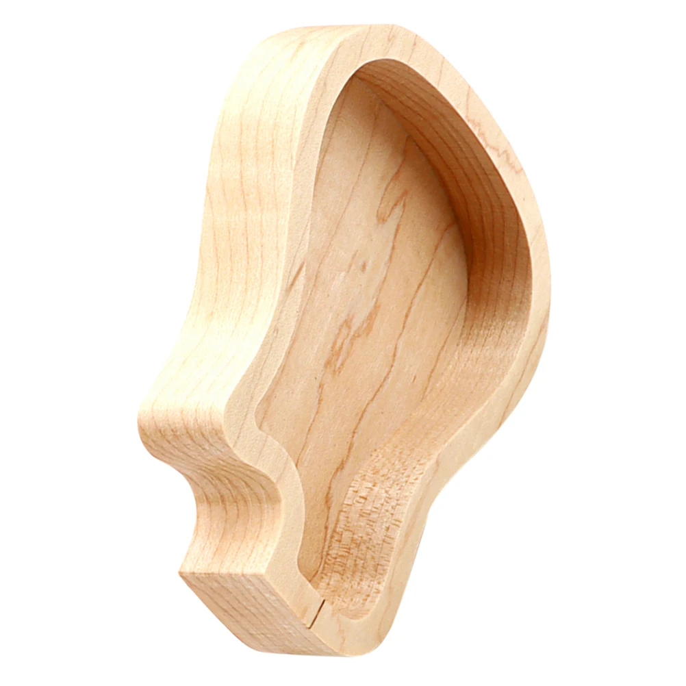 

Guitar Storage Case Picks Musical Instrument Container Wooden Holder Plectrum