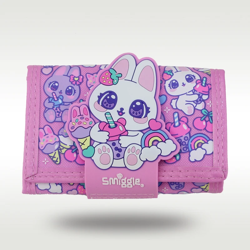 محفظة أطفال بنات كول كاندي أرنب محفظة جلدية مجلد ثلاث طبقات حافظة للبطاقات محفظة نسائية للعملات المعدنية 5 بوصة #1
