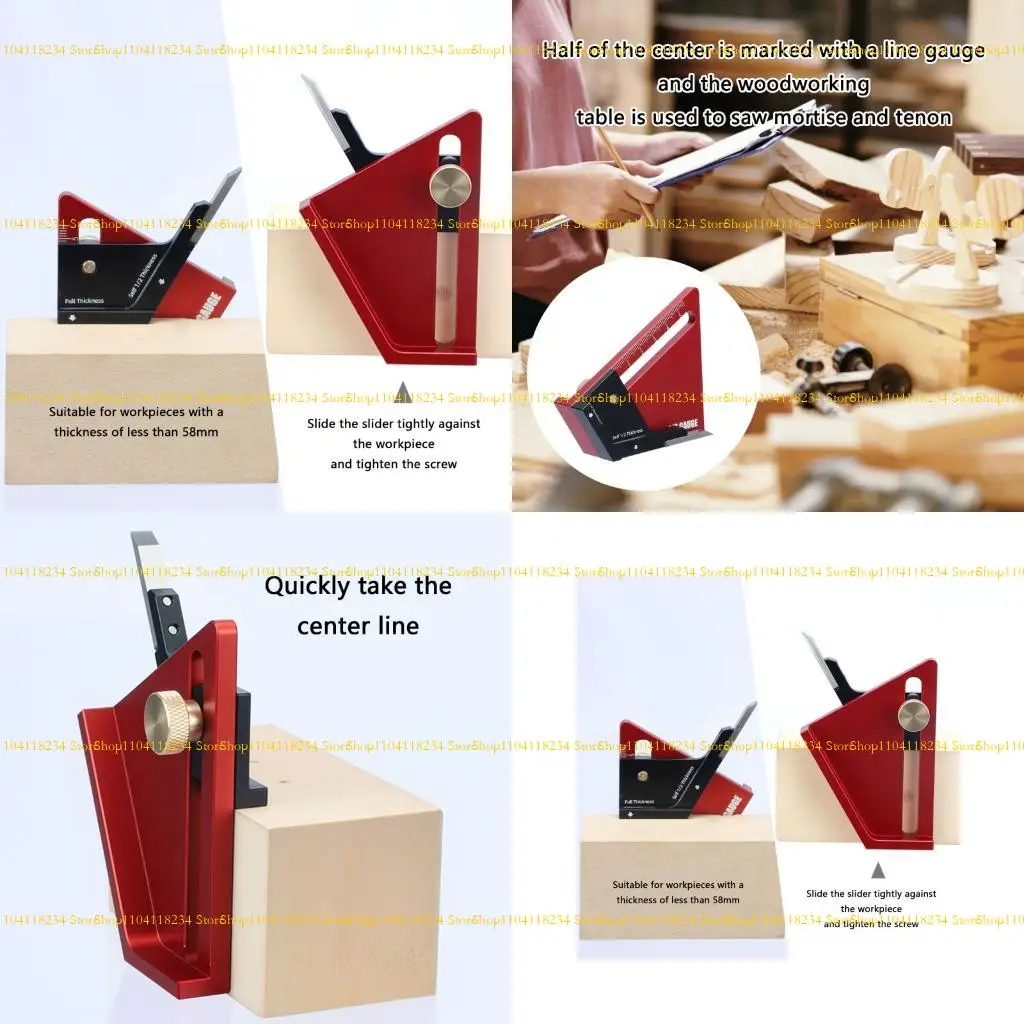 

P9FB Woodworking Calibration Tool Centering Ruler Height Gauge 0-58mm For Carpentry Projects And Power Tool Accessories