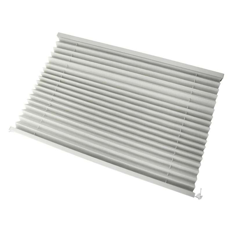 XA6H Travel Trailer Pleated Shade in PVC for Motorhome Window Privacy and Light Filter