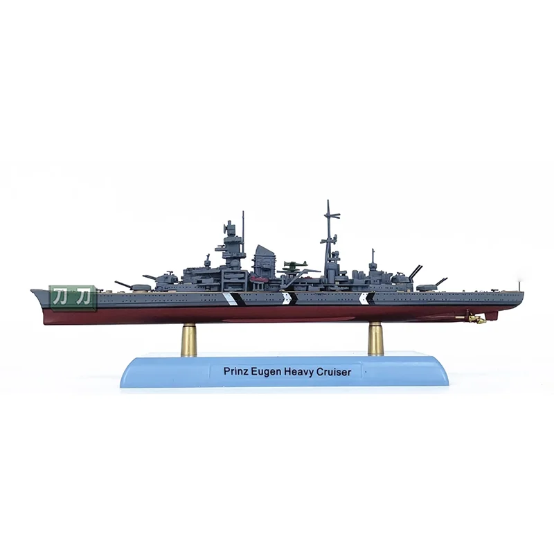 Diecast 1/1000 Scale German Heavy Cruiser Prinz Eugen Replica Ship Model Finished Decoration Collection Display Gift