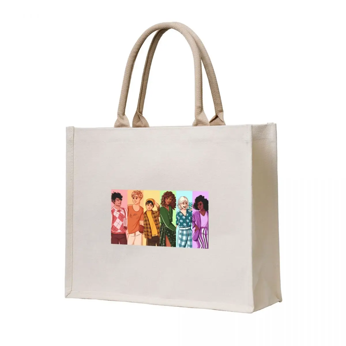 

Heartstopper squad but make it rainbow Tote Bag great bag female bag Large bags for women