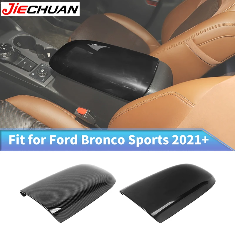 

JIECHUAN ABS Car Armrest Box Decoration Panel Protective Cover Fit For Ford Bronco Sports 2021 UP Auto Interior Accessories