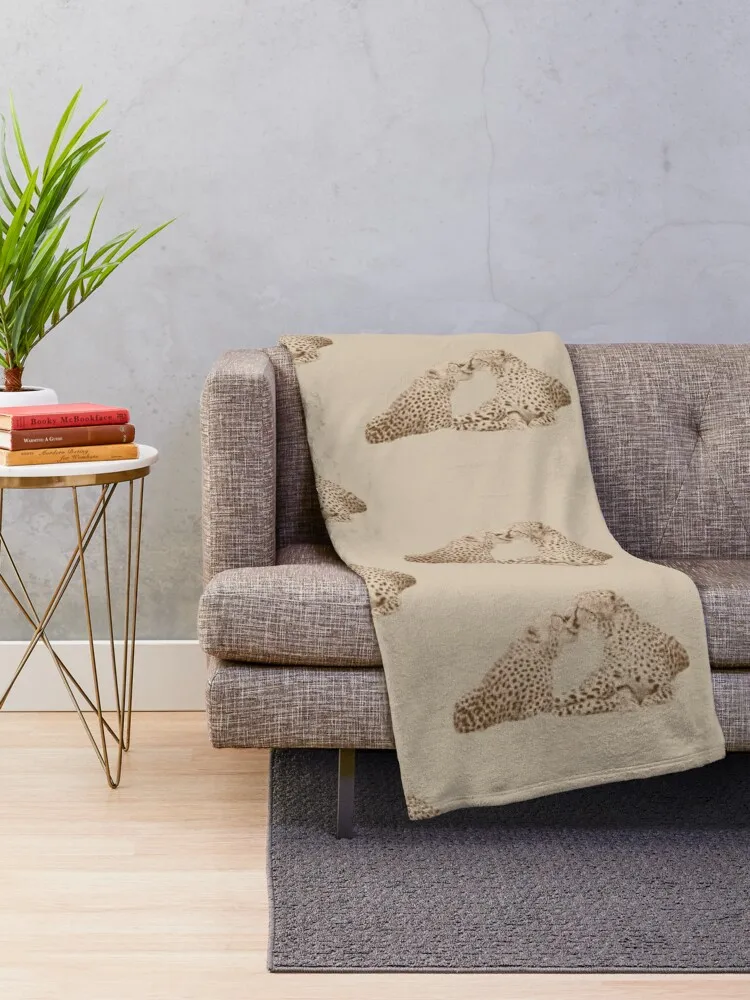 Nude Cheetahs Throw Blanket Sofa Throw Sofa Blankets