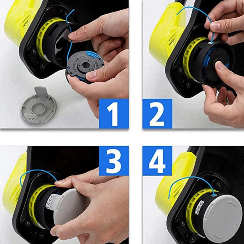 Autofeed-carrete de repuesto para cortadora de cuerdas, para Ryobi One + AC14RL3A, 18V, 24V, 40V, recortadoras inalámbricas (20 carretes + 2 tapas)