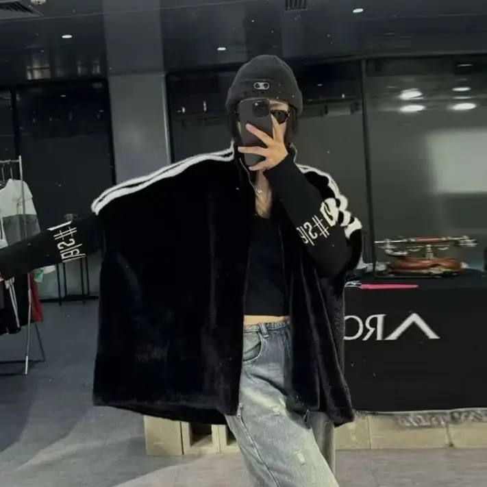 

Casual-chic Loose Hooded Jackets Soft Cozy Outerwear Female Coat Fall Trendy Women High-quality Clothes