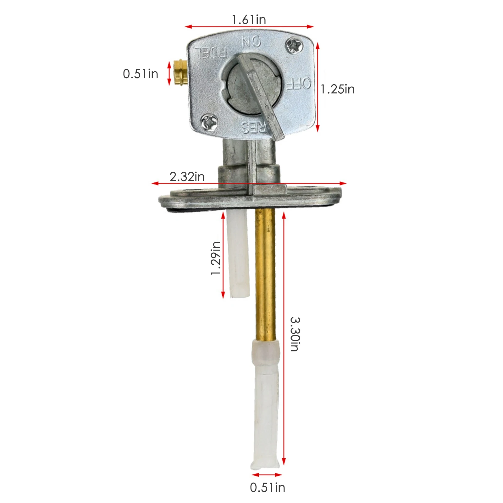 Gas Fuel Petcock Tap Valve Switch Pump For Yamaha Blaster 200 YFS200 WR450F TTR TT-R 90 125 225 230 WR400F WR250Z WR250F XT 600