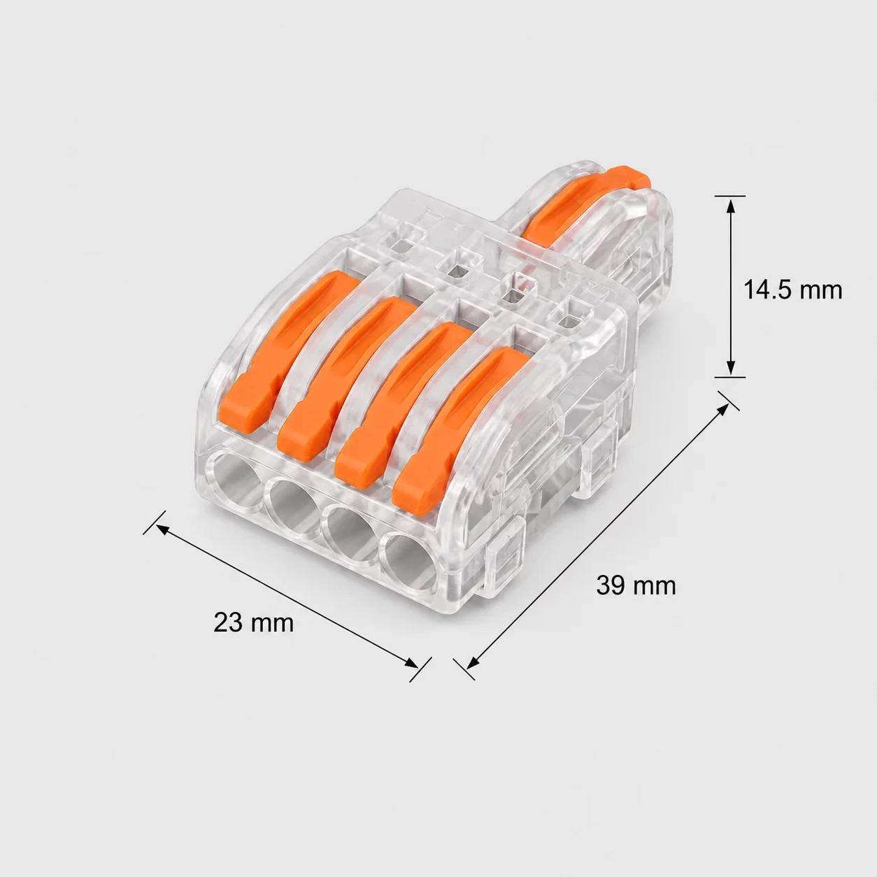 Quick Wire Connector Lever Push-In Terminal Block 1 in 2/3/4/5 out Cable Splitter 32A 250V for LED Light Strip Home Wiring DIY