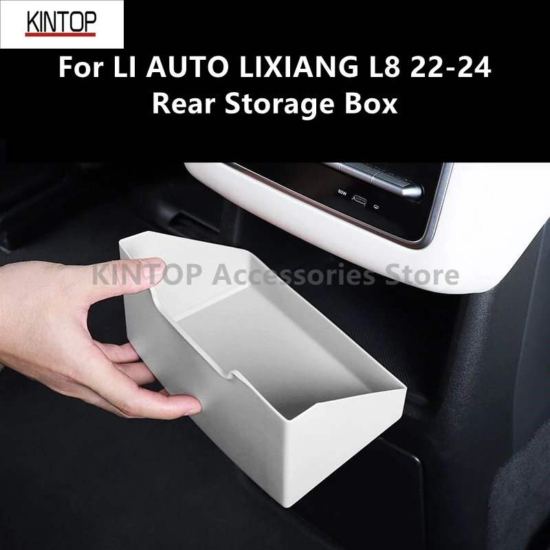 

For LI AUTO LIXIANG L8 22-24 Rear Storage Box,Automotive Decorative Products Interior Modification Accessories Refit