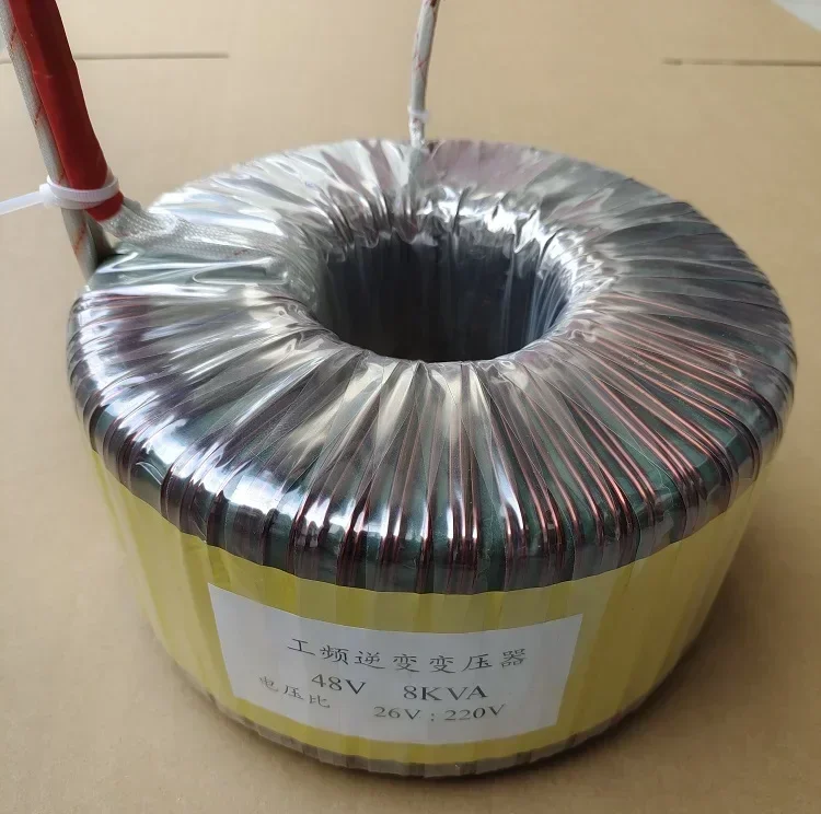 Ringtransformator mit geringem Verlust aus reinem Kupfer. Netzfrequenz-Wechselrichtertransformator