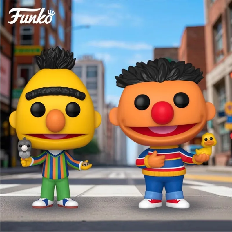

FUNKO POP《Sesame Street Season 2: Bert and Ernie 2PK》Anime Action Desktop Decoration Ornament Model Toys Collectible Model