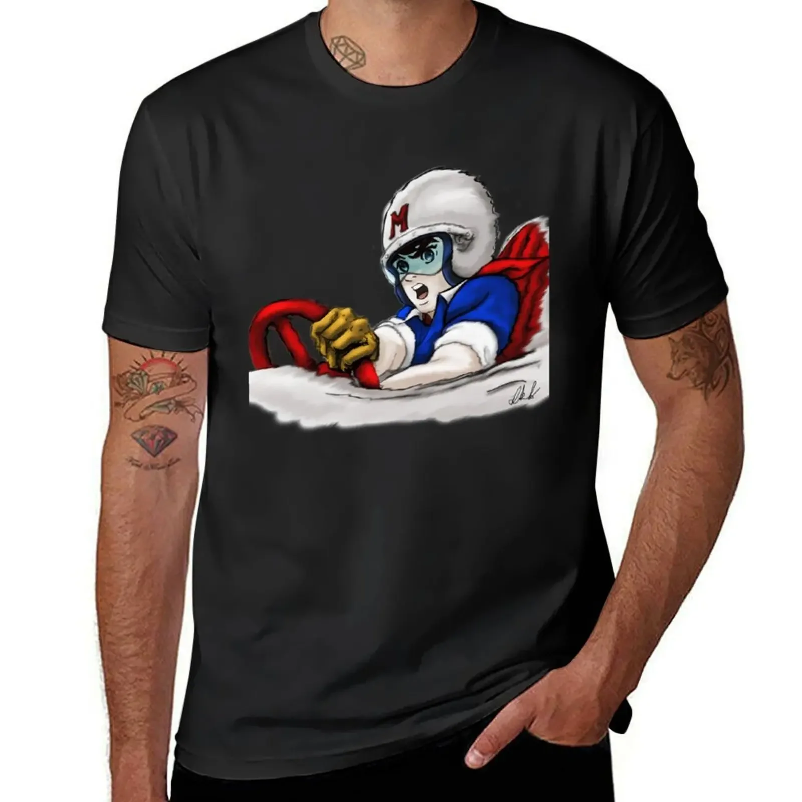 Speed Racer T-Shirt customizeds quick drying korean fashion graphics men clothings