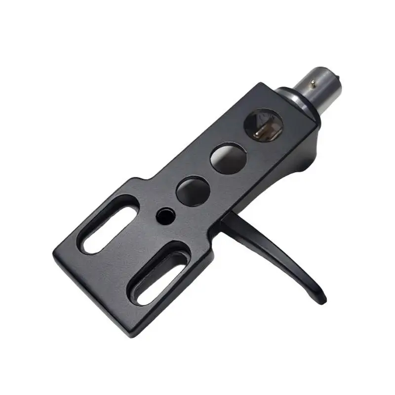 1 Piece Phono Turntable Headshell Mount Phono Phonograph Head Holder Stylus Lead Wire Black For LP Disc Re