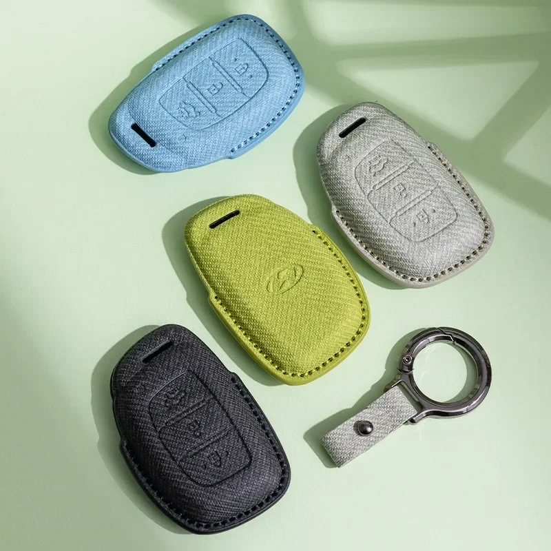 for Hyundai ix25 ix35 Elantra Reina Verna Fiesta Car Keychain Key Cover