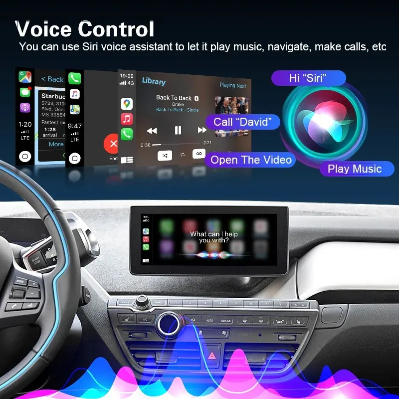 Wireless CarPlay for BMW i3 I01 NBT/EVO System 2013-2020, with Android Auto Mirror Link AirPlay Car Play  USB Function