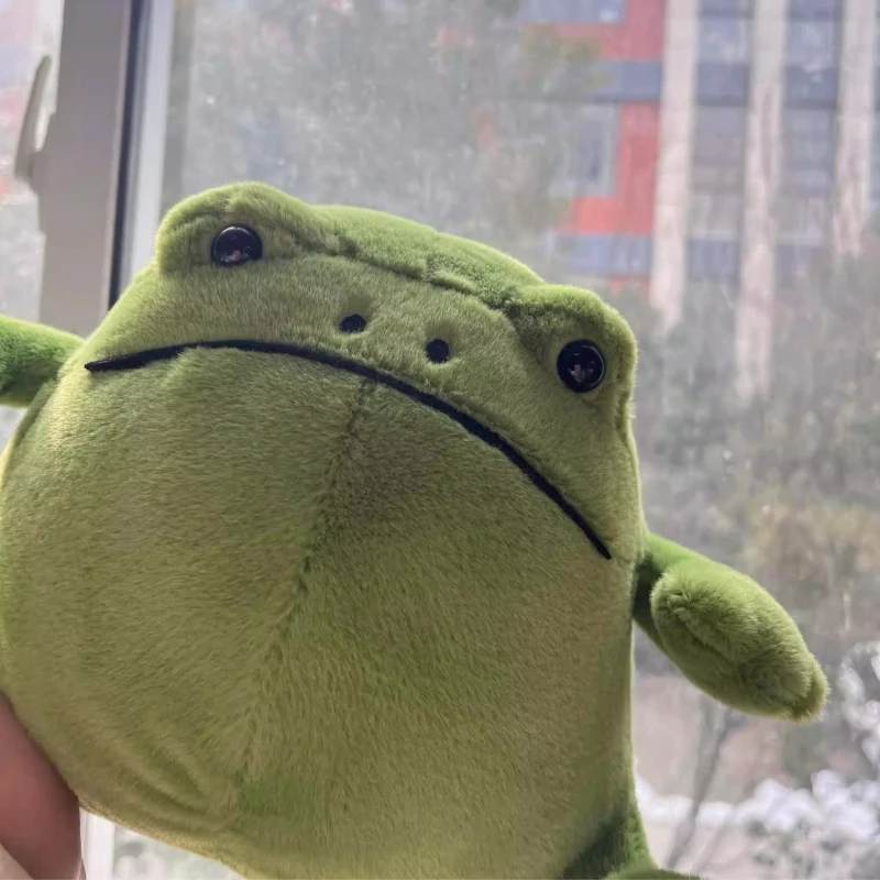 리키 레인 개구리 봉제 인형 만화 캐릭터 동물 봉제 인형 녹색 큰 배 레인 개구리 모델 장식 애완용품 선물