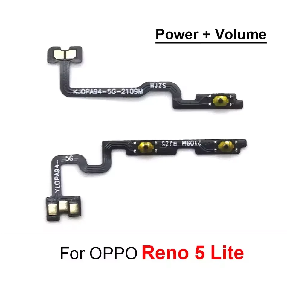 Button Key Flex Cable Power On Off Flex For OPPO Reno 5 6 Lite Reno5 Lite CPH2205 Reno6 Lite CPH2365 Volume Up Down Switch