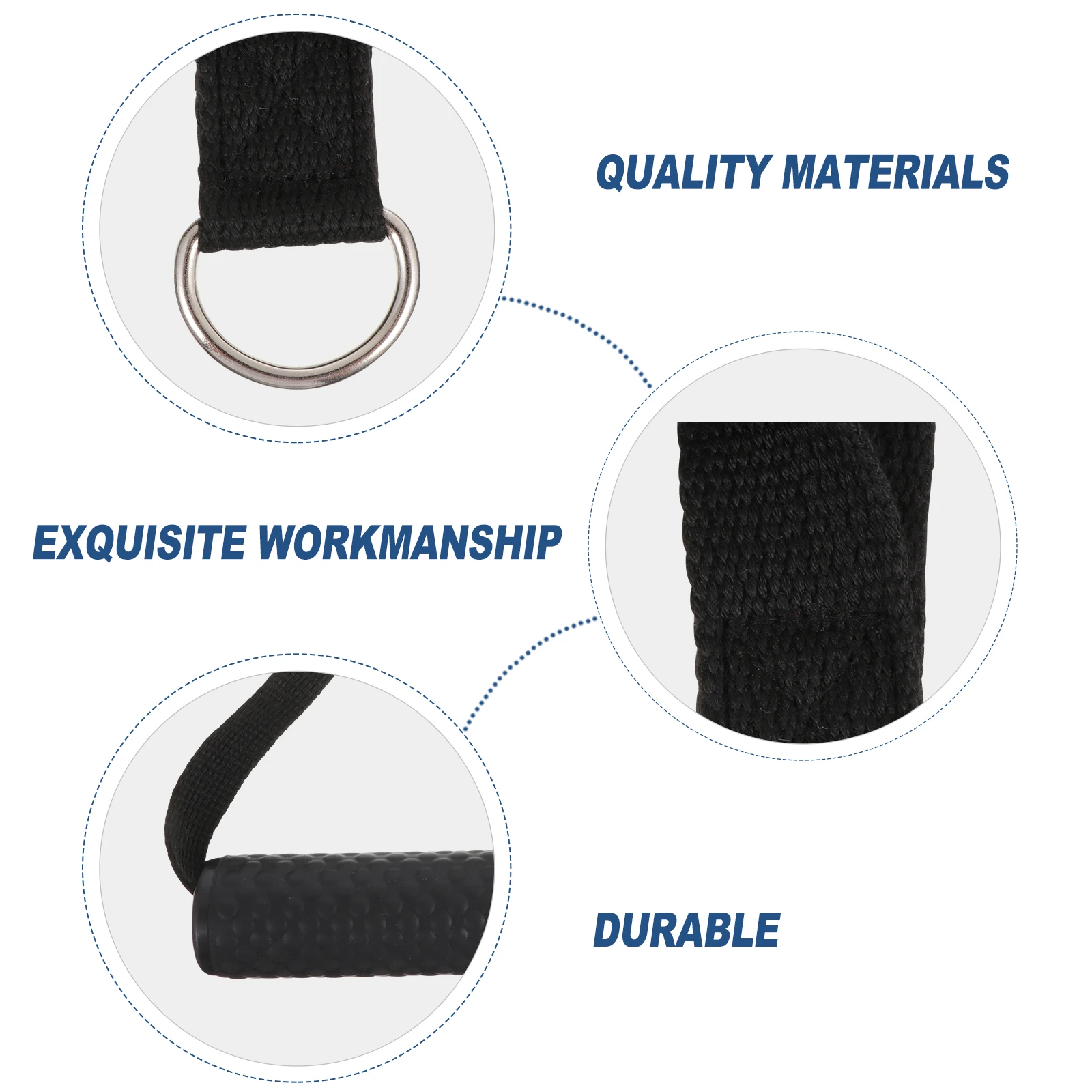 

2 pcs Fitness H ABS Foam Cloth Durable NonSlip Ergonomic PullDowns PullUps Home Gyms Cable Machines Lightweight Portable