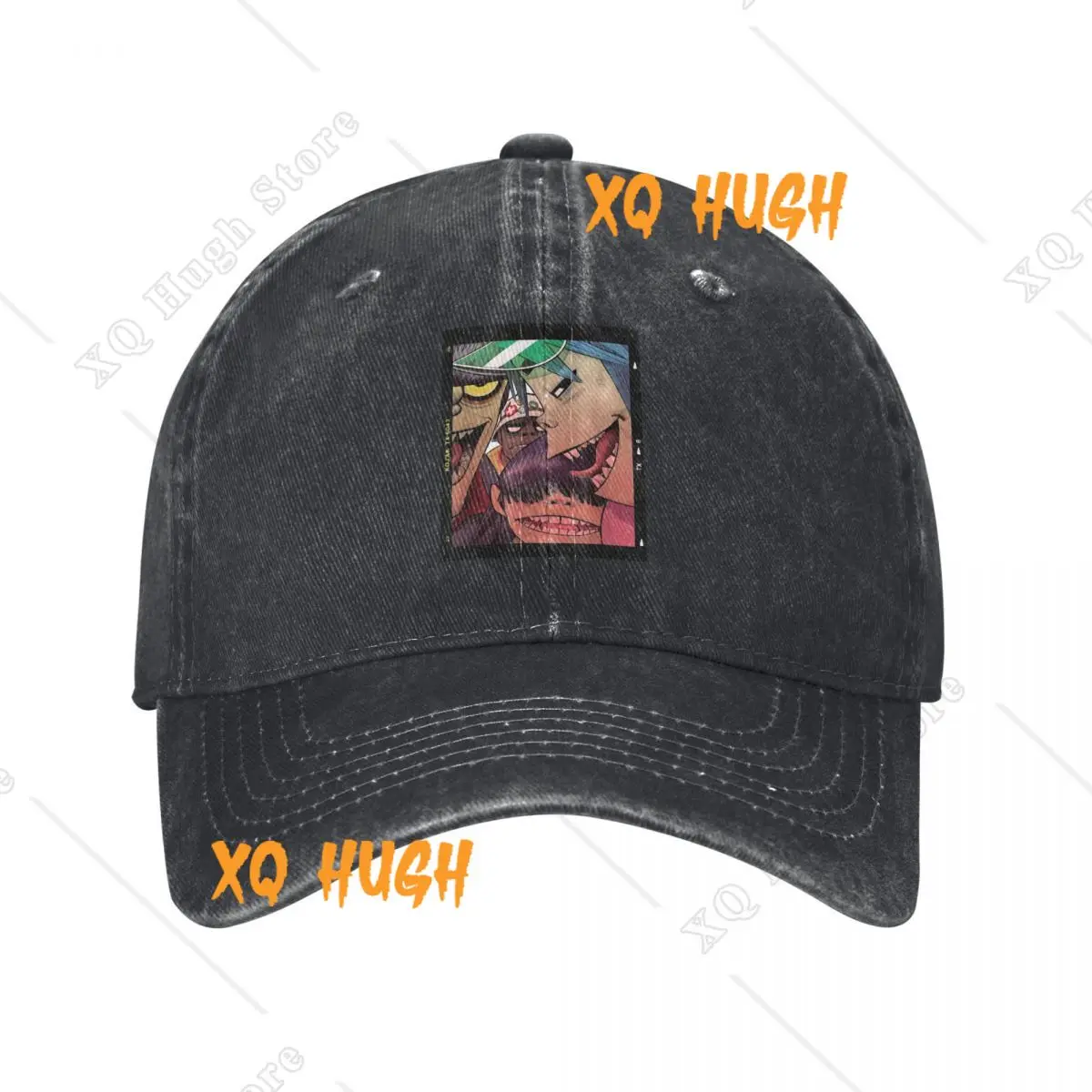 Gorillaz Slide Demon Days Unisex Baseball Cap Music Band Punk Rock 90s Y2K Distressed Washed Hat Fashion Outdoor Gift Snapback