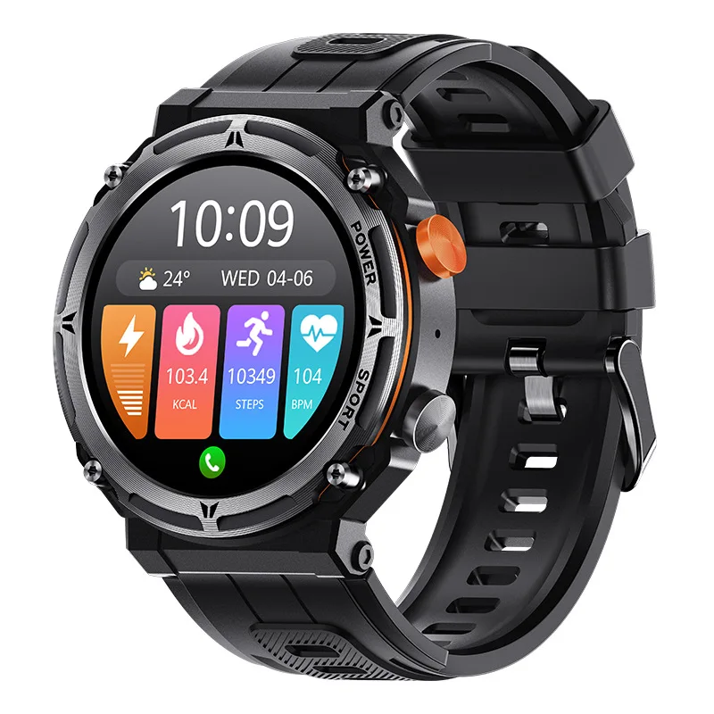 C21proOutdoor Three-Proof Bluetooth Calling Smart Watch Heart Rate Blood Oxygen Multi-Sport Step Counting Waterproof