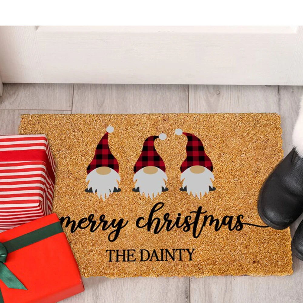 

Christmas Welcome Mat With Surname Personalized Christmas Doormat Christmas Decoration Holiday Home Decoration Christmas Gift
