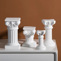 Scandinavian resin Roman column candlestick angel ornaments sculpture window sample room mini shooting props soft decorations