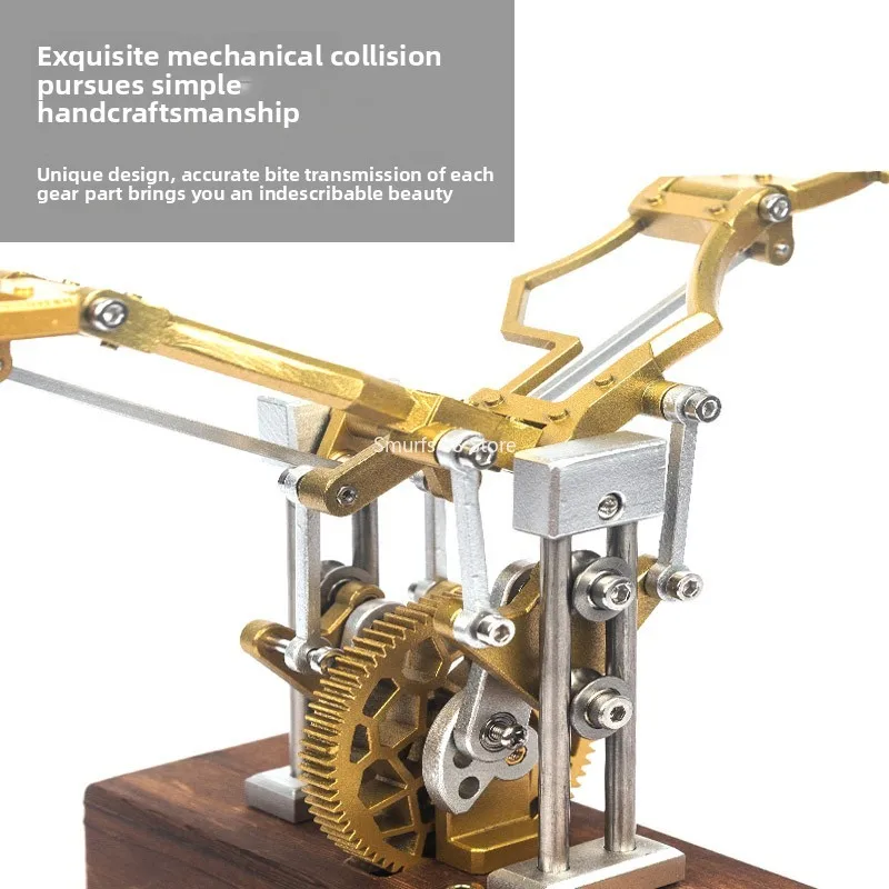 Modèle d'aile battante mécanique, ailes d'ange créatives, modèle rétro, ornement de bureau créatif, jouet anti-Stress mobile