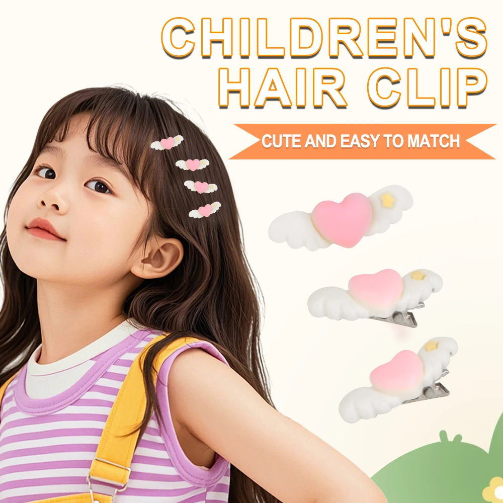 

5pcs New Resin Lovely Cartoon Star Kids Hair Clips Hair Accessories DIY Embellishments Accessories