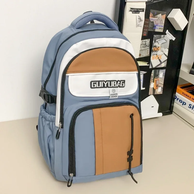 

Leisure Solid Color High Quality Backpack 2024 Fashion Hot Selling Zipper Large Capacity Simple Versatile Popular Unisex Bookbag